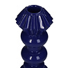 Melting Pot - Design Kandelaar Donker Blauw – Decoratieve Kaarsenhouder 25cm