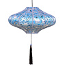 Melting Pot - Hanglamp Lampion Blauw Wit 28x50cm Melting Pot - Hanglamp Lampion Blauw Wit 28x50cm