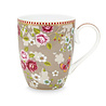 Pip Studio Mok met Oor Chinese Rose Khaki Groot 350ml Pip Studio Mok met Oor Chinese Rose Khaki Groot 350ml