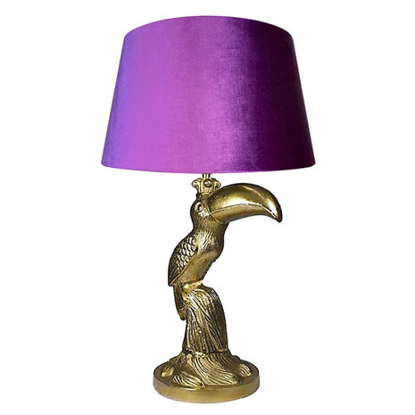 Colmore - Tafel Lamp Voet Toekan Brons Aluminium 33x26x63xm Colmore - Tafel Lamp Voet Toekan Brons Aluminium 33x26x63xm