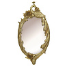 Melting Pot - Spiegel Ovaal Pauw en Bloemen Goud 29x55cm Melting Pot - Spiegel Ovaal Pauw en Bloemen Goud 29x55cm