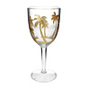 Melting Pot - Wijnglas Acryl Palmboom Goud H20.5cm Melting Pot - Wijnglas Acryl Palmboom Goud H20.5cm