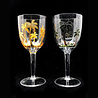 Melting Pot - Wijnglas Acryl Palmboom Goud H20.5cm Melting Pot - Wijnglas Acryl Palmboom Goud H20.5cm
