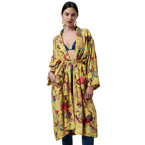 Imbarro - Kimono Royal Paradise Kanarie Geel one-size