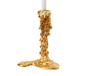 Pols Potten - Kandelaar Drip Gold Aluminium L 18x25cm Pols Potten - Kandelaar Drip Gold Aluminium L 18x25cm