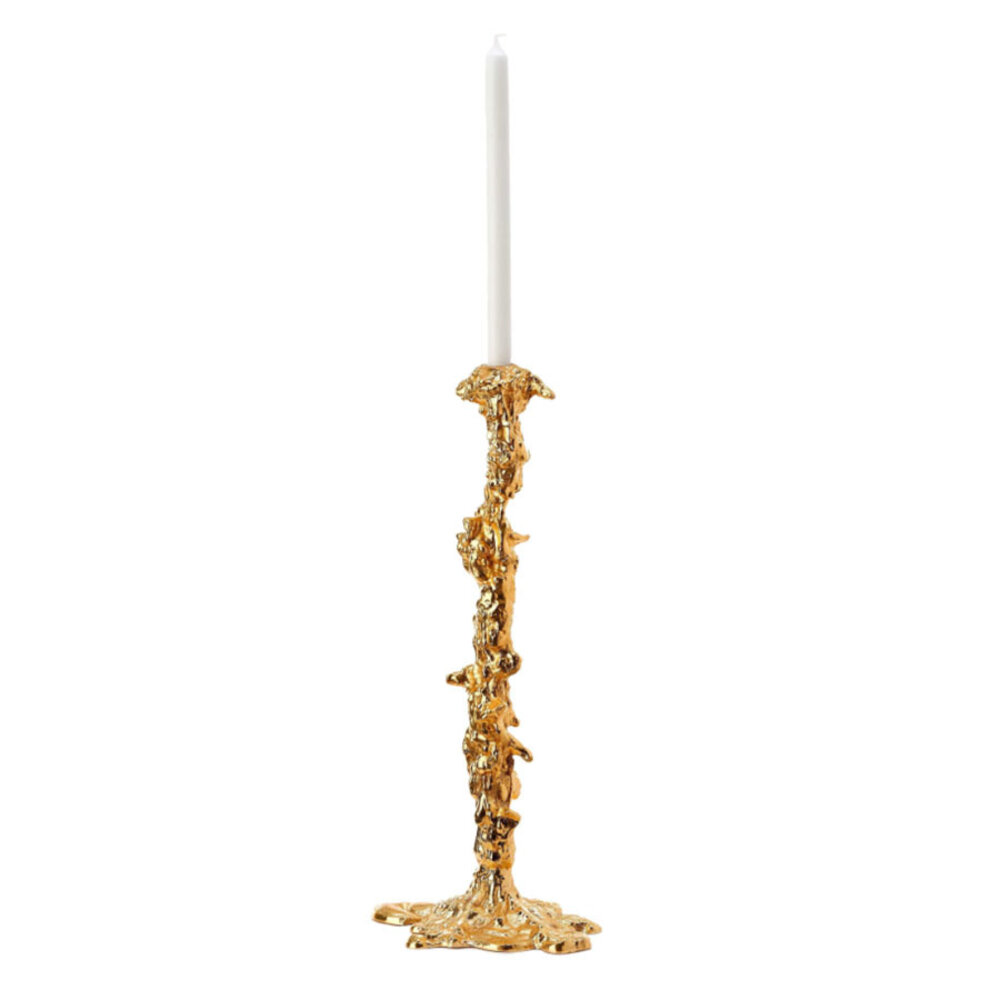 Pols Potten - Kandelaar Drip Gold Aluminium XXL 18x50cm Pols Potten - Kandelaar Drip Gold Aluminium XXL 18x50cm