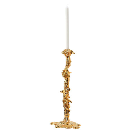 Pols Potten - Kandelaar Drip Gold Aluminium XXL 18x50cm Pols Potten - Kandelaar Drip Gold Aluminium XXL 18x50cm