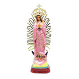 Melting Pot - Beeld Maria de Guadalupe Mexico Roze 37cm Melting Pot - Beeld Maria de Guadalupe Mexico Roze 37cm