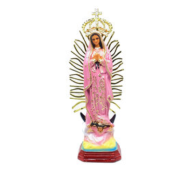Melting Pot - Beeld Maria de Guadalupe Mexico Roze 37cm Melting Pot - Beeld Maria de Guadalupe Mexico Roze 37cm