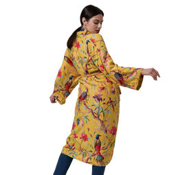 Imbarro - Kimono Royal Paradise Yellow Viscose one-size
