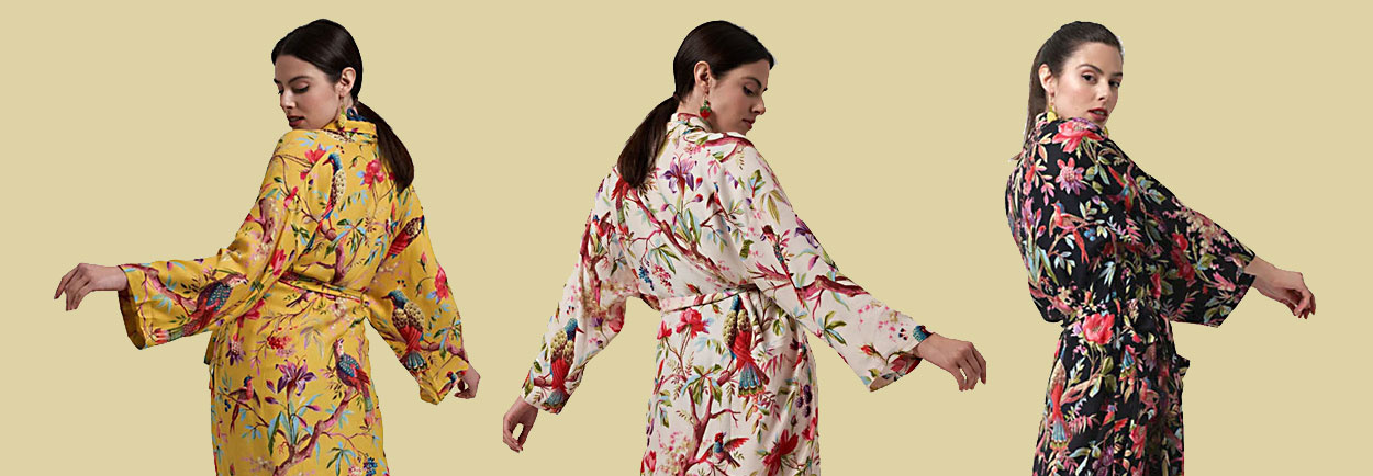 ZOMERSE HITTE: Met onze heerlijk zachte kimono's hou je het lekker koel ZOMERSE HITTE: Met onze heerlijk zachte kimono's hou je het lekker koel