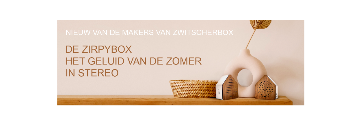 NIEUW: De Zirpybox met het geluid van de zomer in stereo! NIEUW: De Zirpybox met het geluid van de zomer in stereo!