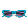 Okkia Zonnebril Adriana Small Cat Eye Turquoise OK011-FB Okkia Zonnebril Adriana Small Cat Eye Turquoise OK011-FB