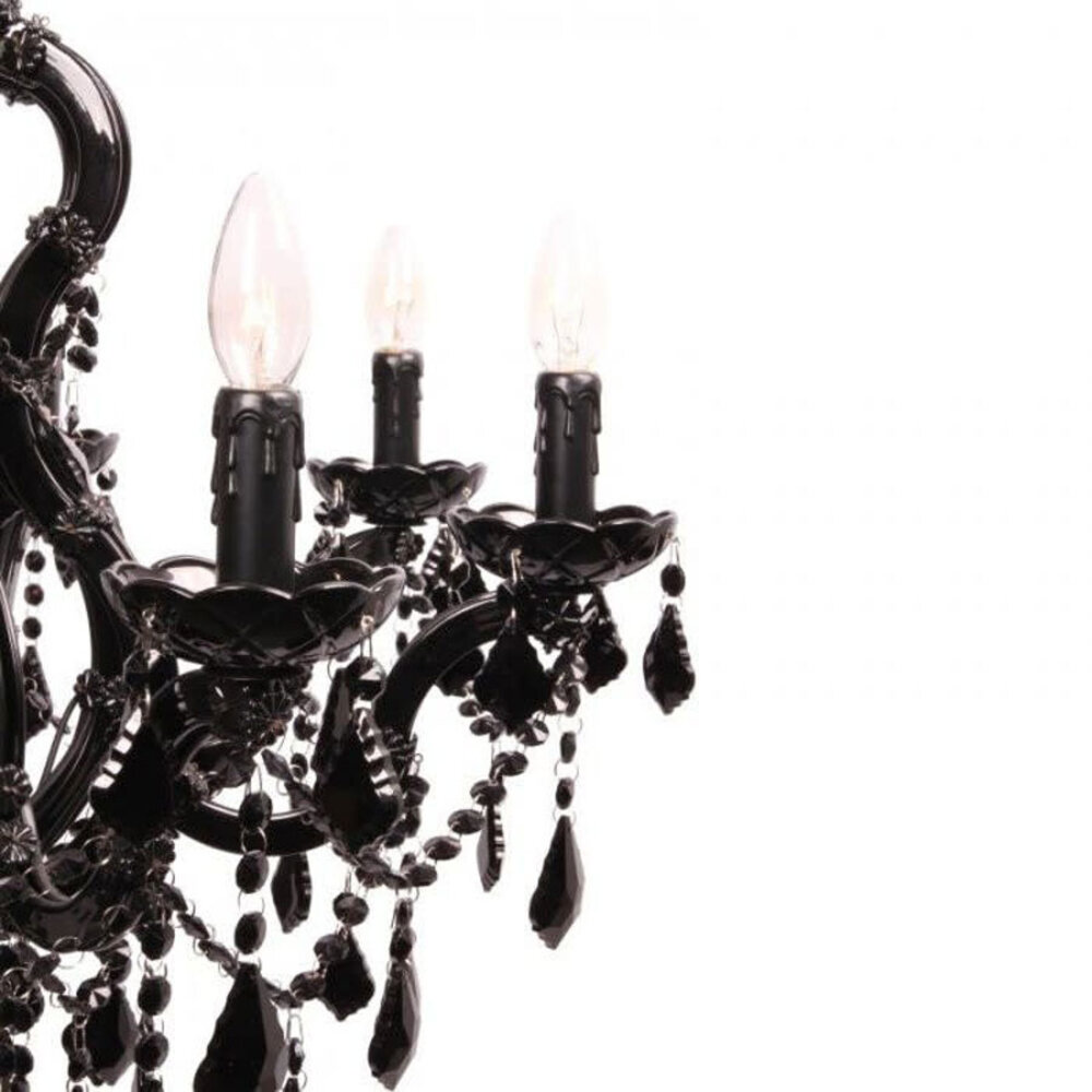 Melting Pot - Kroonluchter Maria Theresa Zwart 8 Armen Melting Pot - Kroonluchter Maria Theresa Zwart 8 Armen