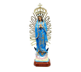 Melting Pot - Beeld Maria de Guadalupe Mexico Blauw 37cm Melting Pot - Beeld Maria de Guadalupe Mexico Blauw 37cm