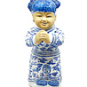 Melting Pot - Beeldje Chinees Meisje Porselein H35cm Melting Pot - Beeldje Chinees Meisje Porselein H35cm