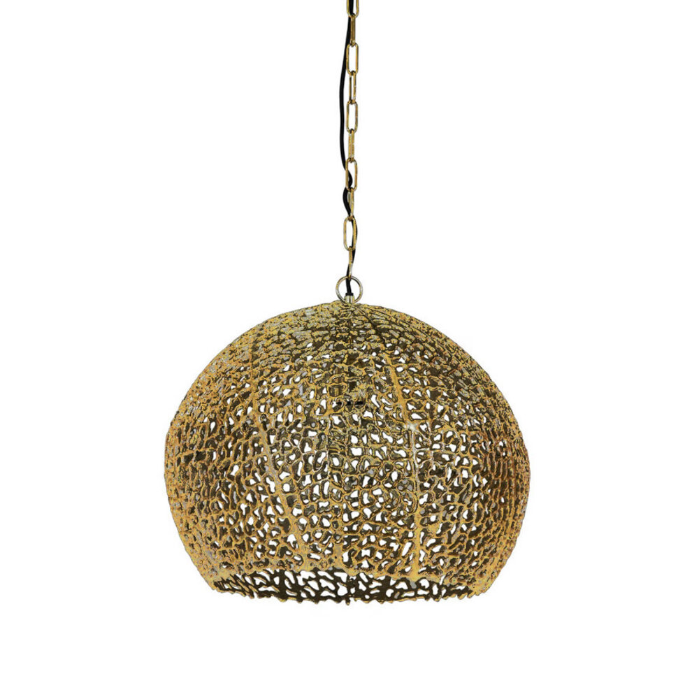 Melting Pot - Hanglamp Rond Metaal Goud Dia 45x42cm Melting Pot - Hanglamp Rond Metaal Goud Dia 45x42cm