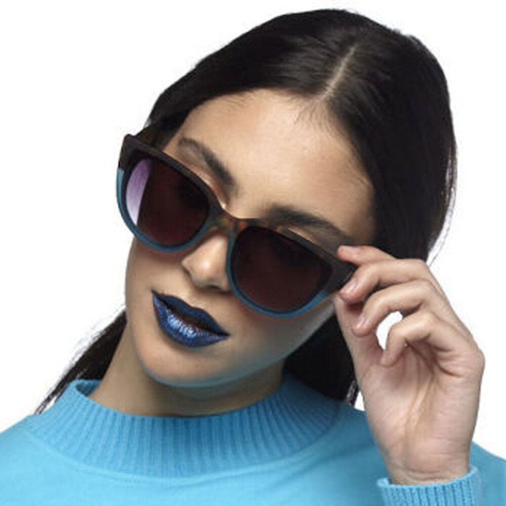 Okkia - Zonnebril SILVIA Cat-Eye Havana Blue OK020-HB Okkia - Zonnebril SILVIA Cat-Eye Havana Blue OK020-HB