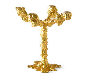 Pols Potten - Kandelaar Drip Goud Aluminium 28x32cm 4-Armen Pols Potten - Kandelaar Drip Goud Aluminium 28x32cm 4-Armen