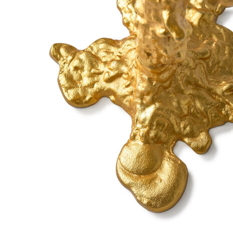 Pols Potten - Kandelaar Drip Goud Aluminium 28x32cm 4-Armen Pols Potten - Kandelaar Drip Goud Aluminium 28x32cm 4-Armen