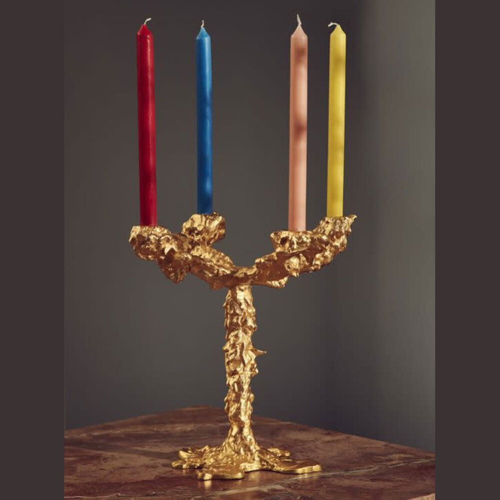 Pols Potten - Kandelaar Drip Goud Aluminium 28x32cm 4-Armen Pols Potten - Kandelaar Drip Goud Aluminium 28x32cm 4-Armen