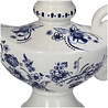 Melting Pot - Kandelaar Theepot Blauw Wit Porselein 17x9x16cm Melting Pot - Kandelaar Theepot Blauw Wit Porselein 17x9x16cm