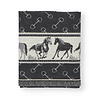 Bunzlau Castle Theedoek Paarden Zwart 65x65cm Bunzlau Castle Theedoek Paarden Zwart 65x65cm