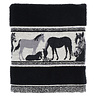 Bunzlau Castle Handdoek Paarden Zwart 53x60cm Bunzlau Castle Handdoek Paarden Zwart 53x60cm