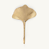 Doing Goods Wandhaak Flora Ginko Messing 14x9x3cm Doing Goods Wandhaak Flora Ginko Messing 14x9x3cm