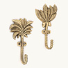Doing Goods Wandhaakjes Devi Palmboom Messing (set/2) 13x7 en 12x7cm Doing Goods Wandhaakjes Devi Palmboom Messing (set/2) 13x7 en 12x7cm