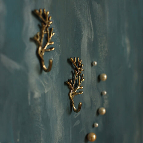 Doing Goods - Wandhaakjes Marie Koraal Small 7x3cm set/2