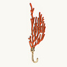 Doing Goods Wandhaak Ariel Koraal Messing Rood H22.7x11.5x2.7cm Doing Goods Wandhaak Ariel Koraal Messing Rood H22.7x11.5x2.7cm