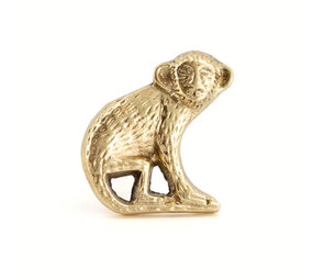 Doing Goods - Ladeknop Peppin Aap Links Messing 4.5x5cm Doing Goods - Ladeknop Peppin Aap Links Messing 4.5x5cm