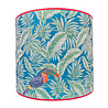 Melting Pot - Lampenkap Guyane Blauw Groen met Vogels B35xH40cm Melting Pot - Lampenkap Guyane Blauw Groen met Vogels B35xH40cm