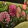 Melting Pot - Stoel / Fauteuil Handgeborduurd Groen/Multicolor Velours 77x76x83cm Melting Pot - Stoel / Fauteuil Handgeborduurd Groen/Multicolor Velours 77x76x83cm
