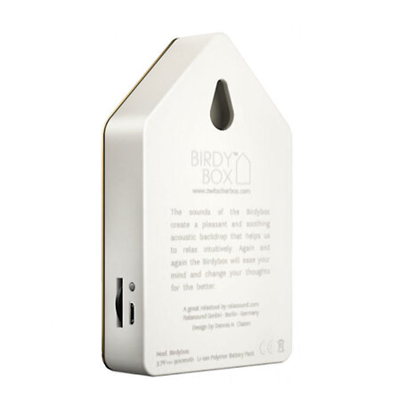 Zwitscherbox - Birdybox Vogelhuisje met Vogelgeluiden in 2 kleuren Zwitscherbox - Birdybox Vogelhuisje met Vogelgeluiden in 2 kleuren