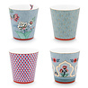 Pip Studio Mokken Oriental Flower 230ml (set/4) in Cadeaubox Pip Studio Mokken Oriental Flower 230ml (set/4) in Cadeaubox