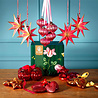 Pip Studio Kerststerren Papier Roze met Goud 20cm (set/4) Pip Studio Kerststerren Papier Roze met Goud 20cm (set/4)