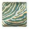 Diga Colmore Kussen Zebra Groen en Goud Katoen 50x50cm Diga Colmore Kussen Zebra Groen en Goud Katoen 50x50cm