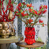 Melting Pot - Vaas Pepers Rood Keramiek B20xH36cm Melting Pot - Vaas Pepers Rood Keramiek B20xH36cm