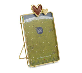 Doing Goods - Fotolijst Pyar Hart Messing 16x11cm foto 10x15cm Doing Goods - Fotolijst Pyar Hart Messing 16x11cm foto 10x15cm