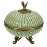 Melting Pot - Schaal met Deksel Schelp Keramiek Brons Jade 20x20cm Melting Pot - Schaal met Deksel Schelp Keramiek Brons Jade 20x20cm