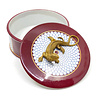 Melting Pot - Schaal met Deksel Salamander Brons Bordeaux Wit 17.5 x11.5cm Melting Pot - Schaal met Deksel Salamander Brons Bordeaux Wit 17.5 x11.5cm