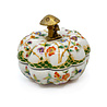 Melting Pot - Schaal met Deksel Paddenstoel Brons Bloemen Wit 9.8x8.2cm Melting Pot - Schaal met Deksel Paddenstoel Brons Bloemen Wit 9.8x8.2cm