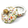 Melting Pot - Schaal met Deksel Paddenstoel Brons Bloemen Wit 9.8x8.2cm Melting Pot - Schaal met Deksel Paddenstoel Brons Bloemen Wit 9.8x8.2cm