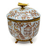Melting Pot - Pot met Deksel Vlinder Brons Porselein Licht Blauw 17.5x20cm Melting Pot - Pot met Deksel Vlinder Brons Porselein Licht Blauw 17.5x20cm