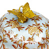 Melting Pot - Pot met Deksel Vlinder Brons Porselein Licht Blauw 17.5x20cm Melting Pot - Pot met Deksel Vlinder Brons Porselein Licht Blauw 17.5x20cm