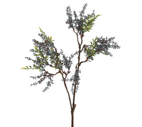 Melting Pot - Kunstbloem Blauwe Bessen op Tak 90cm Melting Pot - Kunstbloem Blauwe Bessen op Tak 90cm