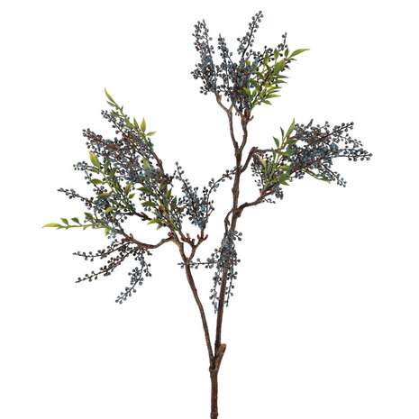Melting Pot - Kunstbloem Blauwe Bessen op Tak 90cm Melting Pot - Kunstbloem Blauwe Bessen op Tak 90cm