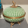 Melting Pot - Schaal met Deksel Schelp Keramiek Brons Jade 20x20cm Melting Pot - Schaal met Deksel Schelp Keramiek Brons Jade 20x20cm